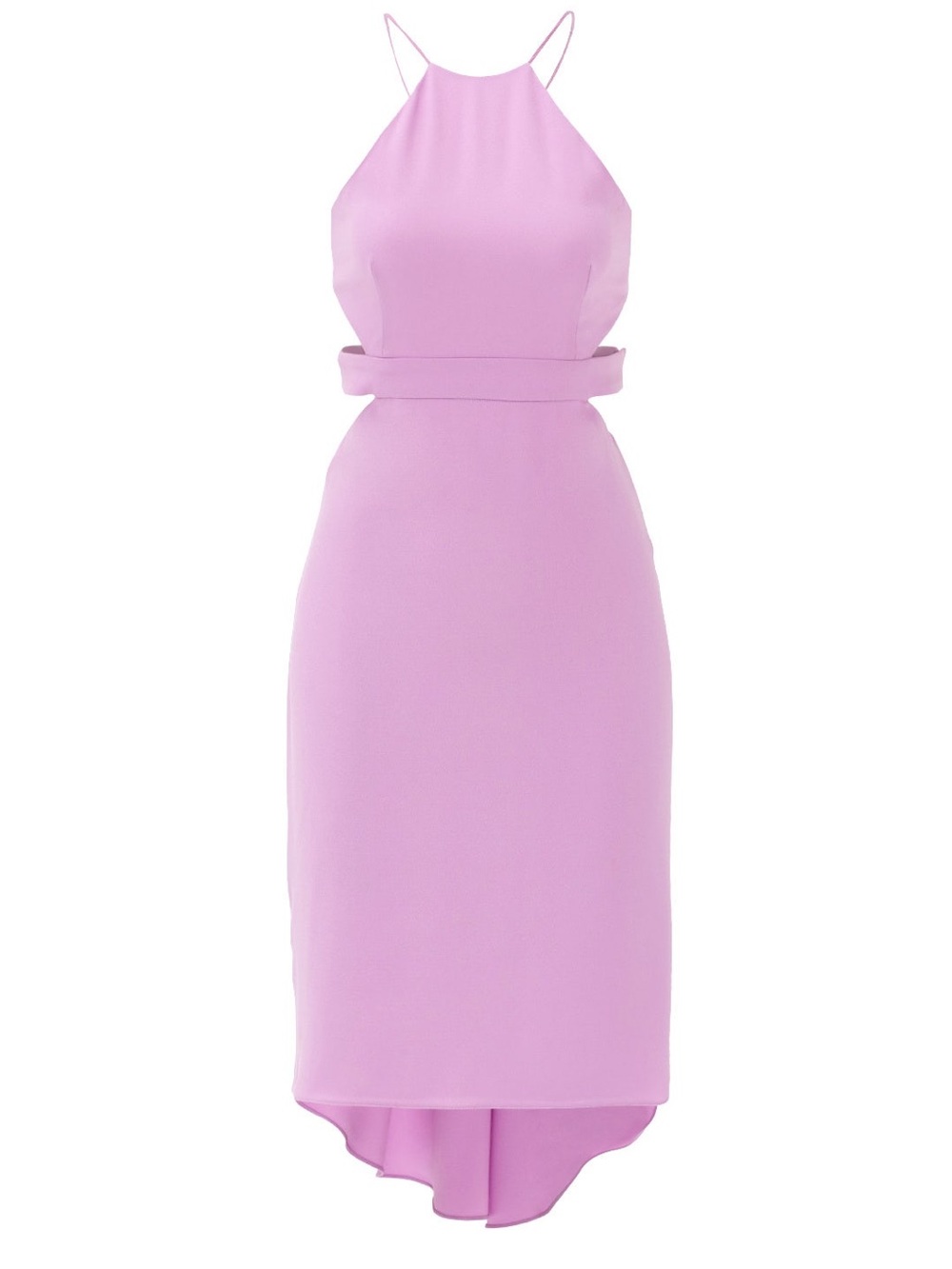 Halston Heritage Lavender Pink Midi Dress